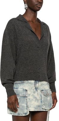 (W) PINKO SS24 Baju Sejuk Lengan Panjang Oversized - Kelabu Abu-Abu. 104050A22U-I76 Purchase (W) PINKO SS24 Baju Sejuk Lengan Panjang Oversized - Kelabu Abu-Abu. 104050A22U-I76