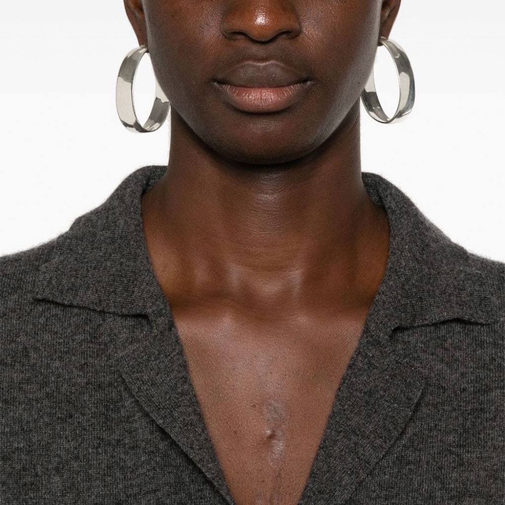 Details for (W) PINKO SS24 Baju Sejuk Lengan Panjang Oversized - Kelabu Abu-Abu. 104050A22U-I76