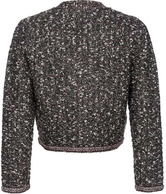 (W) PINKO SS24 Vネック テクスチャード ニット ボタンアップ クロップドジャケット - コーヒーブラウン 103963A21R-ZM7 Lookbook (W) PINKO SS24 Vネック テクスチャード ニット ボタンアップ クロップドジャケット - コーヒーブラウン 103963A21R-ZM7