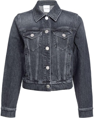 (W) PINKO SS24 Jaket Denim Abu Tua Lengan Panjang Single-Breasted Terbaru 103864A20U-PJY Buy (W) PINKO SS24 Jaket Denim Abu Tua Lengan Panjang Single-Breasted Terbaru 103864A20U-PJY