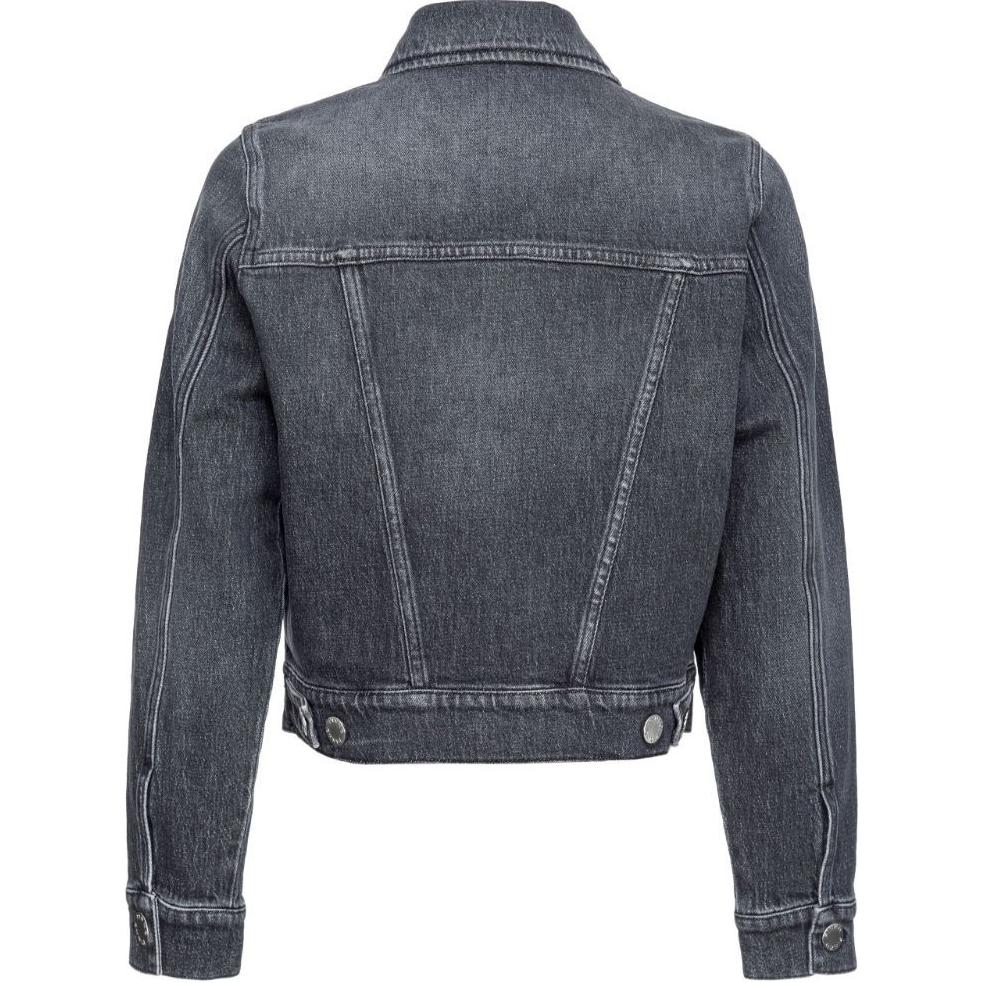 Lookbook (W) PINKO SS24 Jaket Denim Abu Tua Lengan Panjang Single-Breasted Terbaru 103864A20U-PJY
