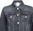 Shop (W) PINKO SS24 Jaket Denim Abu Tua Lengan Panjang Single-Breasted Terbaru 103864A20U-PJY