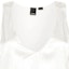 Details for (W) PINKO SS24 白色V领宽松无袖上衣。 103028A1RI-Z05