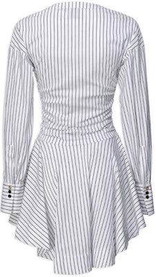 (W) PINKO SS24 白色条纹V领长袖休闲连衣裙 102773A1PF-ZZ1 Lookbook (W) PINKO SS24 白色条纹V领长袖休闲连衣裙 102773A1PF-ZZ1