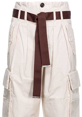 (W) PINKO SS24 可調高腰寬褲 工裝褲 女生 米色 101840A21C-Z12 Purchase (W) PINKO SS24 可調高腰寬褲 工裝褲 女生 米色 101840A21C-Z12