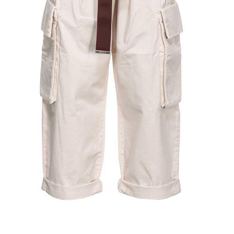 Details for (W) PINKO SS24 可調高腰寬褲 工裝褲 女生 米色 101840A21C-Z12