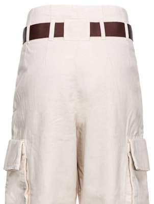 (W) PINKO SS24 可調高腰寬褲 工裝褲 女生 米色 101840A21C-Z12 Sizing (W) PINKO SS24 可調高腰寬褲 工裝褲 女生 米色 101840A21C-Z12