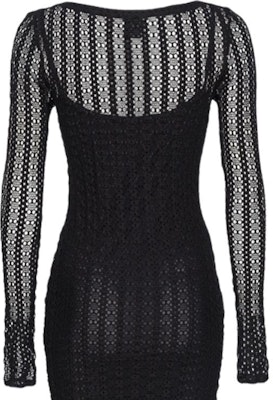 (W) PINKO SS24 黑色镂空针织长袖短款毛衣连衣裙 女款 103191A1PY-Z99 Lookbook (W) PINKO SS24 黑色镂空针织长袖短款毛衣连衣裙 女款 103191A1PY-Z99