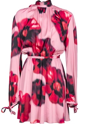 (W) PINKO SS24 花卉印花高領露背長袖連衣裙 女士 粉色 103958A23P Buy (W) PINKO SS24 花卉印花高領露背長袖連衣裙 女士 粉色 103958A23P