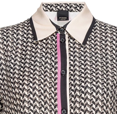 (W) PINKO SS24 女士几何印花多色长袖衬衫 104011A24Z-CZ5 Shop (W) PINKO SS24 女士几何印花多色长袖衬衫 104011A24Z-CZ5