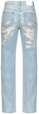 (W) PINKO SS24 淺藍直筒牛仔褲搭配復古字母刺繡 102908A1JJ-PJP Lookbook (W) PINKO SS24 淺藍直筒牛仔褲搭配復古字母刺繡 102908A1JJ-PJP