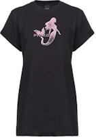 (Women) PINKO SS24 Mermaid Print Long Short-Sleeve Regular T-Shirt Women - Black 100992A1OC-Z99 (Women) PINKO SS24 Mermaid Print Long Short-Sleeve Regular T-Shirt Women - Black 100992A1OC-Z99
