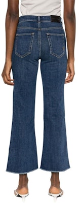 (W) PINKO SS24 中腰喇叭破洞毛邊牛仔褲 靛藍色 103860A20M-PJZ Shop (W) PINKO SS24 中腰喇叭破洞毛邊牛仔褲 靛藍色 103860A20M-PJZ