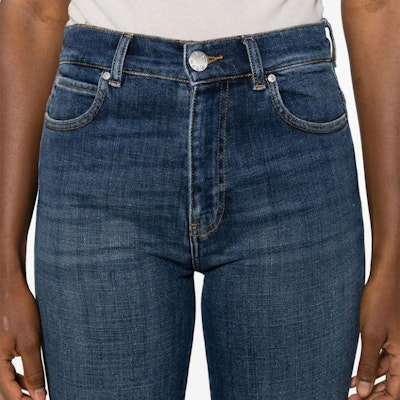 (W) PINKO SS24 中腰喇叭破洞毛邊牛仔褲 靛藍色 103860A20M-PJZ Details for (W) PINKO SS24 中腰喇叭破洞毛邊牛仔褲 靛藍色 103860A20M-PJZ