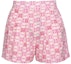 Buy (W) PINKO SS24 粉色刺繡字母徽章棉紗休閒短褲. 103192A1Q1-DN3
