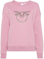 Order (W) PINKO SS24 女款粉色水鑽裝飾寬鬆長袖上衣 100534A1R8-N98