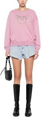 (W) PINKO SS24 女款粉色水鑽裝飾寬鬆長袖上衣 100534A1R8-N98 Lookbook (W) PINKO SS24 女款粉色水鑽裝飾寬鬆長袖上衣 100534A1R8-N98