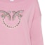 Sizing (W) PINKO SS24 女款粉色水鑽裝飾寬鬆長袖上衣 100534A1R8-N98