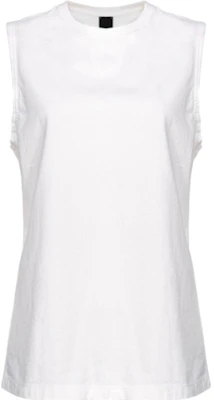 (Women) PINKO SS24 Sleeveless White Tank Top 103007A1NN-Z07 Buy (Women) PINKO SS24 Sleeveless White Tank Top 103007A1NN-Z07