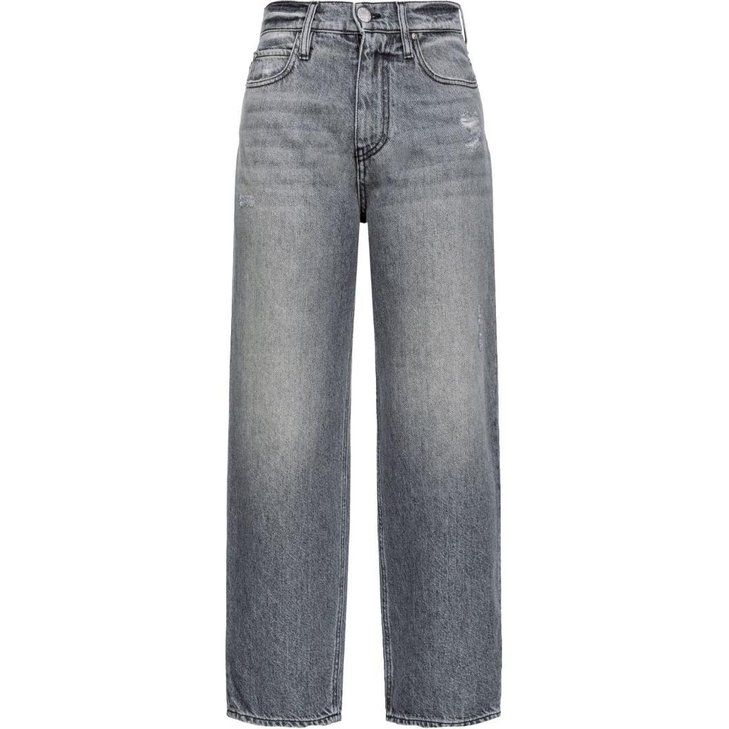 Order (W) PINKO SS24 女款灰色直筒洗水牛仔褲。 103857A20T-PJS