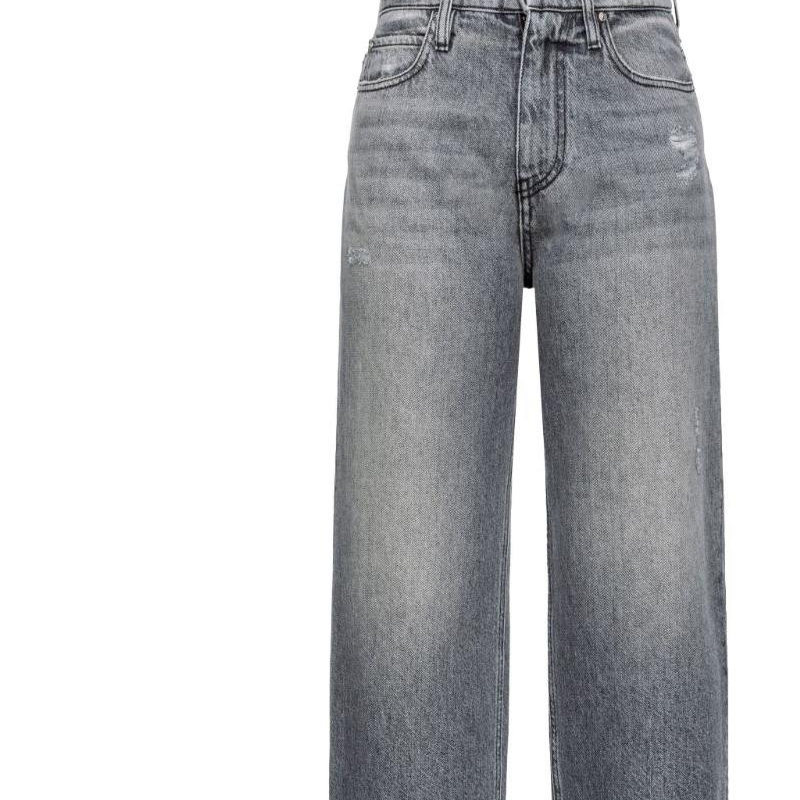 Purchase (W) PINKO SS24 女款灰色直筒洗水牛仔褲。 103857A20T-PJS