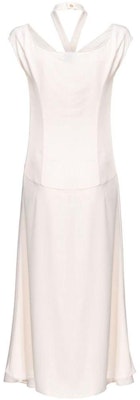 (W) PINKO SS24 女士白色无袖中长连衣裙镂空设计. 103262A1NO-N96 Lookbook (W) PINKO SS24 女士白色无袖中长连衣裙镂空设计. 103262A1NO-N96