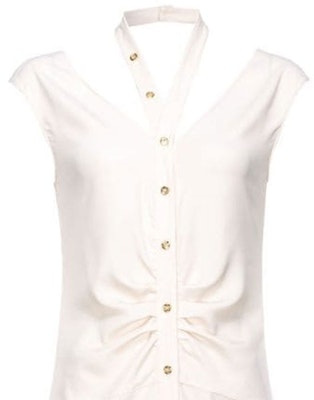 (W) PINKO SS24 女士白色无袖中长连衣裙镂空设计. 103262A1NO-N96 Shop (W) PINKO SS24 女士白色无袖中长连衣裙镂空设计. 103262A1NO-N96