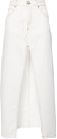 (Women) PINKO White Slim-Fit Mid-Waist Casual Maxi Skirt for Women. 103628A1VD-Z05 (Women) PINKO White Slim-Fit Mid-Waist Casual Maxi Skirt for Women. 103628A1VD-Z05