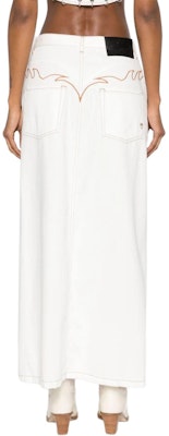 (W) PINKO 女士白色修身中腰休闲长裙。 103628A1VD-Z05 Shop (W) PINKO 女士白色修身中腰休闲长裙。 103628A1VD-Z05