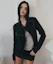 Buy (Women) Please No Follow Asym Cotton Washed Black Jacket PNBFJA004BK