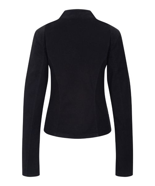 Lookbook (Women) Please No Follow Asym Cotton Washed Black Jacket PNBFJA004BK