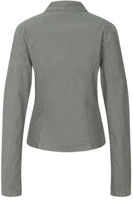 (Women) Please No Follow Asym Cotton Washed Jacket - Washed Khaki Grey PNBFJA004KK Shop (Women) Please No Follow Asym Cotton Washed Jacket - Washed Khaki Grey PNBFJA004KK