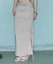Order (Women) PLEASE NO FOLLOW Ina Shirring Long Skirt - Ash Beige Elegant Maxi Skirt PNBFSK005BE