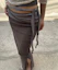 Purchase (Women) Please No Follow Ina Shirring Long Skirt - Khaki Maxi Skirt PNBFSK005KK