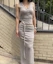 Purchase (Women) PLEASE NO FOLLOW Ina Shirring Long Skirt - Ash Beige Elegant Maxi Skirt PNBFSK005BE