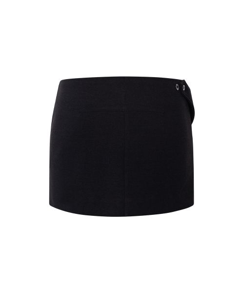Lookbook (Women) Please No Follow Neva Button Black Mini Skirt PNBFSK007BK