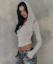 Buy (Women) Please No Follow Rhea Drape Beige Long Sleeve Hoodie PNBFHD009BE