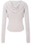 Lookbook (Women) Please No Follow Rhea Drape Beige Long Sleeve Hoodie PNBFHD009BE
