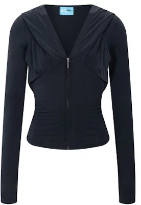 (Women) Please No Follow Rhea Drape Long Sleeve Hoodie - Cool Charcoal PNBFHD009CH Order (Women) Please No Follow Rhea Drape Long Sleeve Hoodie - Cool Charcoal PNBFHD009CH