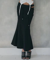 (Women) Please No Follow Voline Black Mermaid Long Skirt PNBFSK008BK (Women) Please No Follow Voline Black Mermaid Long Skirt PNBFSK008BK