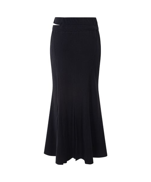 Shop (Women) Please No Follow Voline Black Mermaid Long Skirt PNBFSK008BK