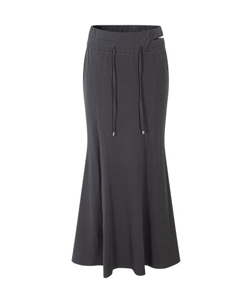 Order (Women) Please No Follow Voline Mermaid Long Skirt - Charcoal PNBFSK008CH