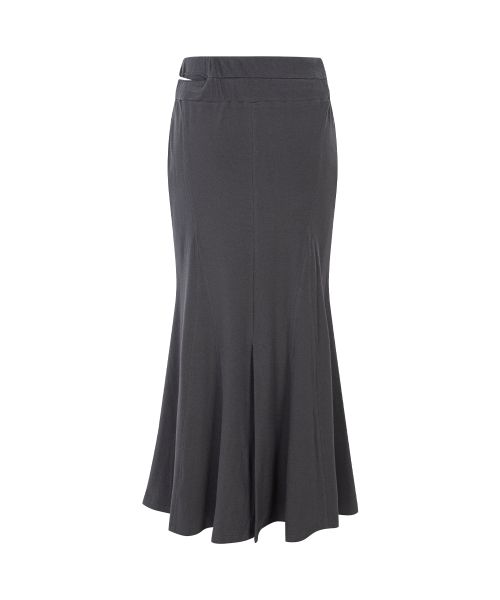 Lookbook (Women) Please No Follow Voline Mermaid Long Skirt - Charcoal PNBFSK008CH