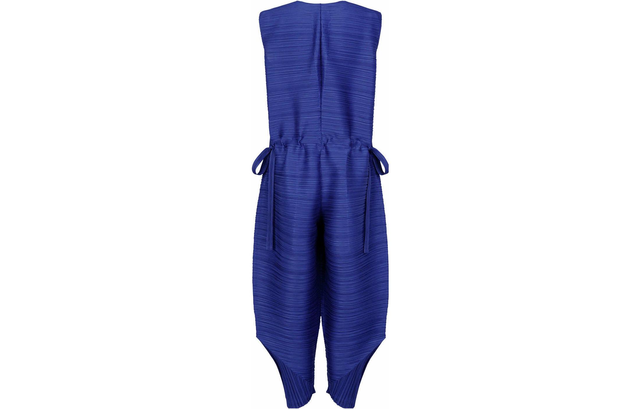 Lookbook (W) PLEATS PLEASE ISSEY MIYAKE 藍色無袖百褶及踝連身褲 PP21JI393-72