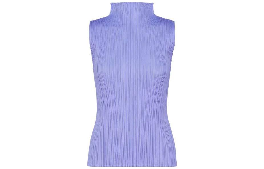 Order (W) PLEATS PLEASE ISSEY MIYAKE 淺藍色無袖高領上衣 PP38JK802-70