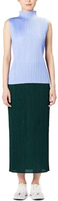 (W) PLEATS PLEASE ISSEY MIYAKE 淺藍色無袖高領上衣 PP38JK802-70 Sizing (W) PLEATS PLEASE ISSEY MIYAKE 淺藍色無袖高領上衣 PP38JK802-70