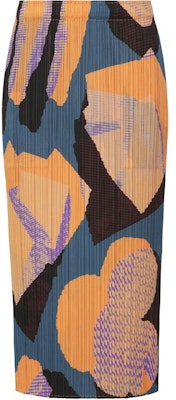 (W) PLEATS PLEASE ISSEY MIYAKE 隕石圖案灰藍中長裙. PP43JG685-78 Order (W) PLEATS PLEASE ISSEY MIYAKE 隕石圖案灰藍中長裙. PP43JG685-78