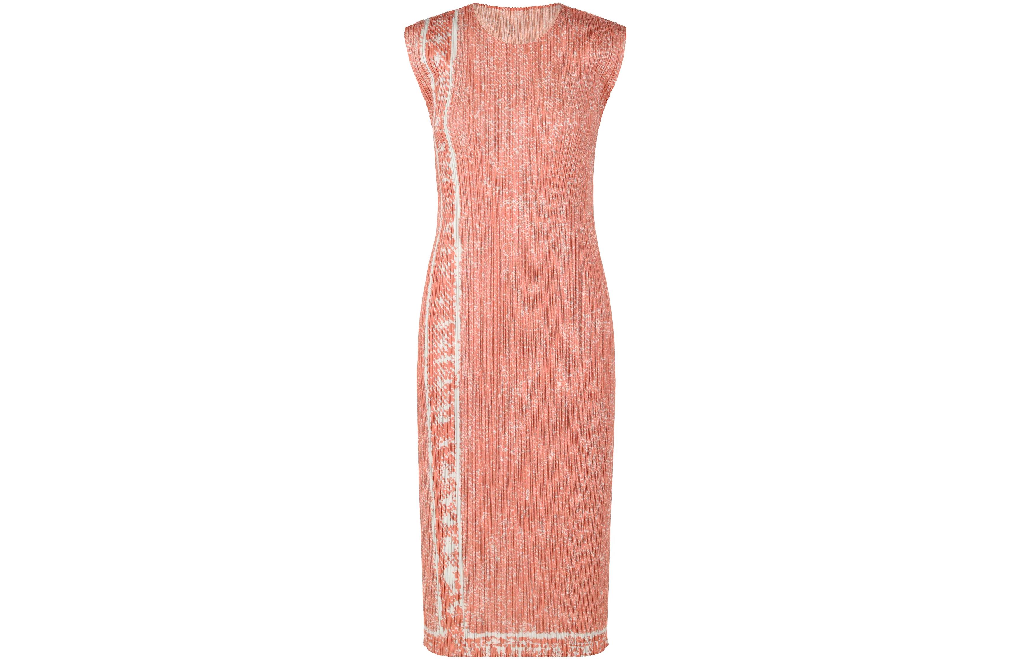 (Women) PLEATS PLEASE Issey Miyake  Printed Pleated Sleeveless Dress PP31JH425-25