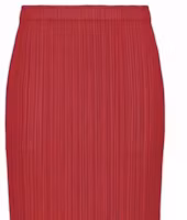 Purchase (W) PLEATS PLEASE ISSEY MIYAKE 紅色純色百褶長裙 PP36JG808-24