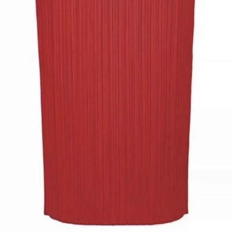 Sizing (W) PLEATS PLEASE ISSEY MIYAKE Skirt Merah Maxi Lipat Solid PP36JG808-24